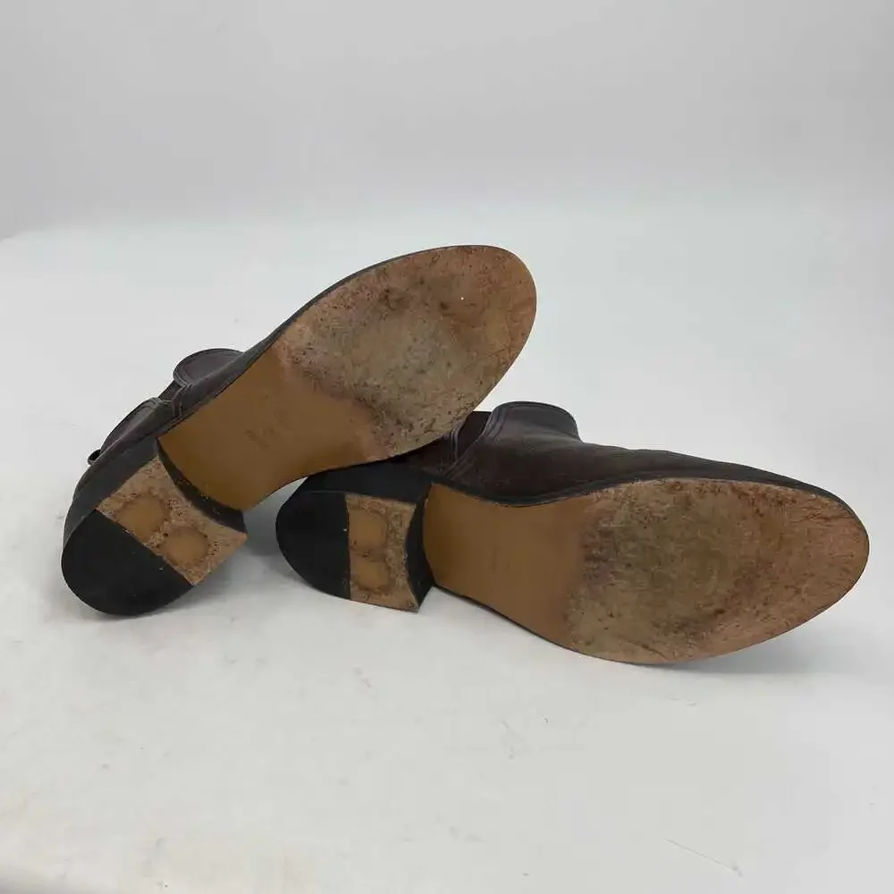 Tory Burch Brown Leather Bootie | Regular US 10.5